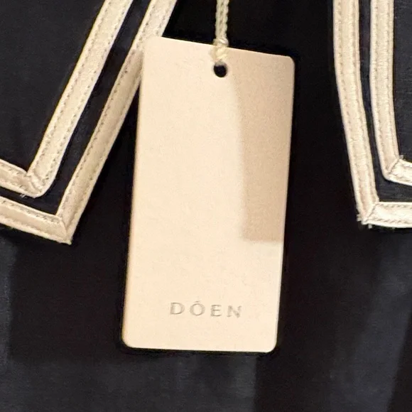 Doen Monroe Black Linen Sailor Dress - Picture 8 of 12